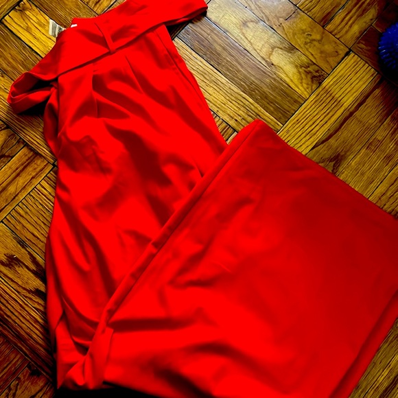 Flying Tomato Pants - Flying tomato red wide pants size: S